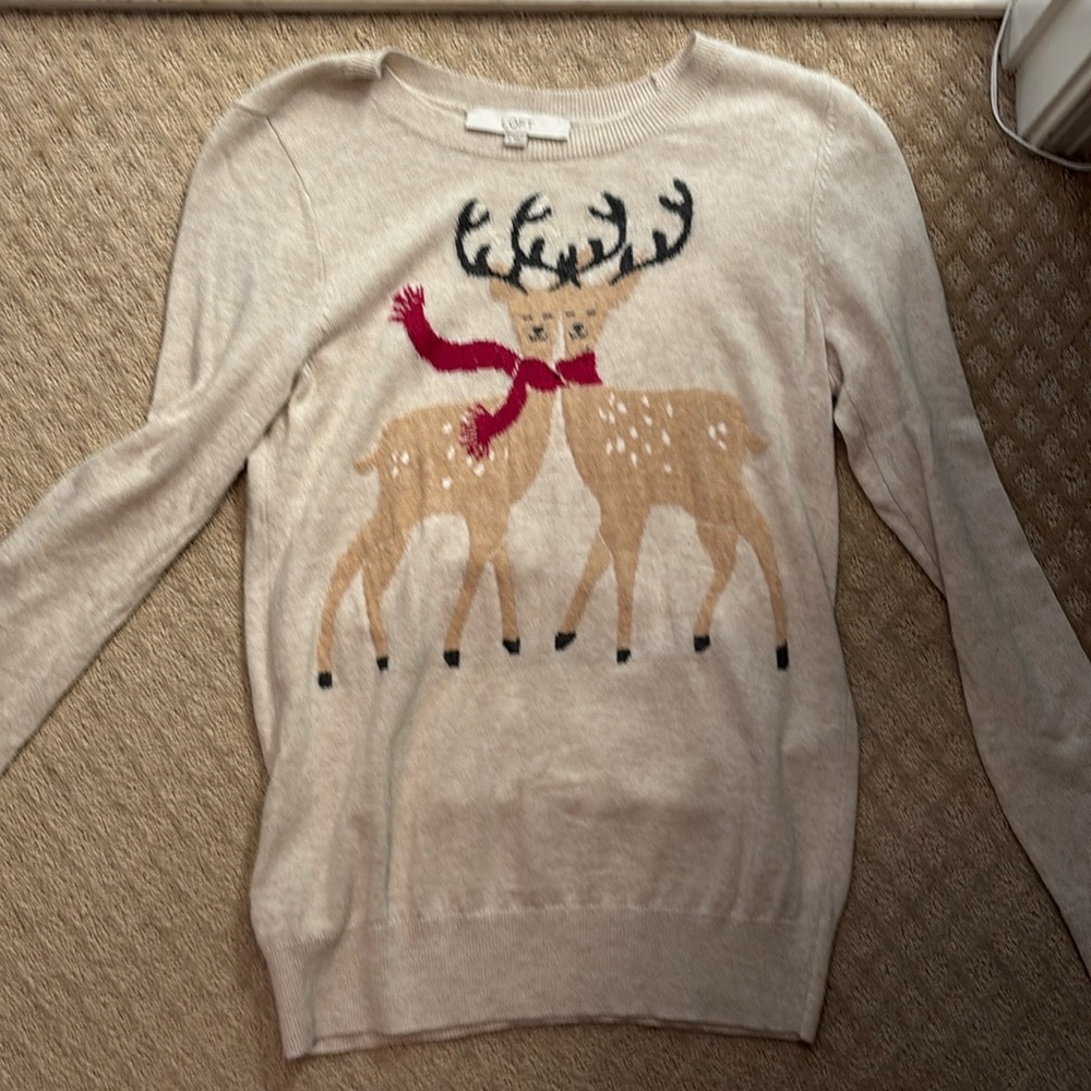 Loft Reindeer Sweater